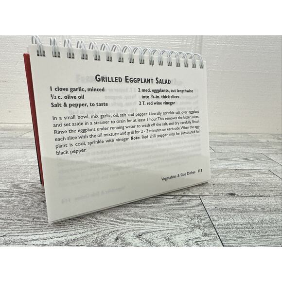 FROM THE GRILL -‎ GRILLING COOKBOOK - SCHOOLMATE - 2002 - Top Spiral - Stands Up - Picture 7 of 12